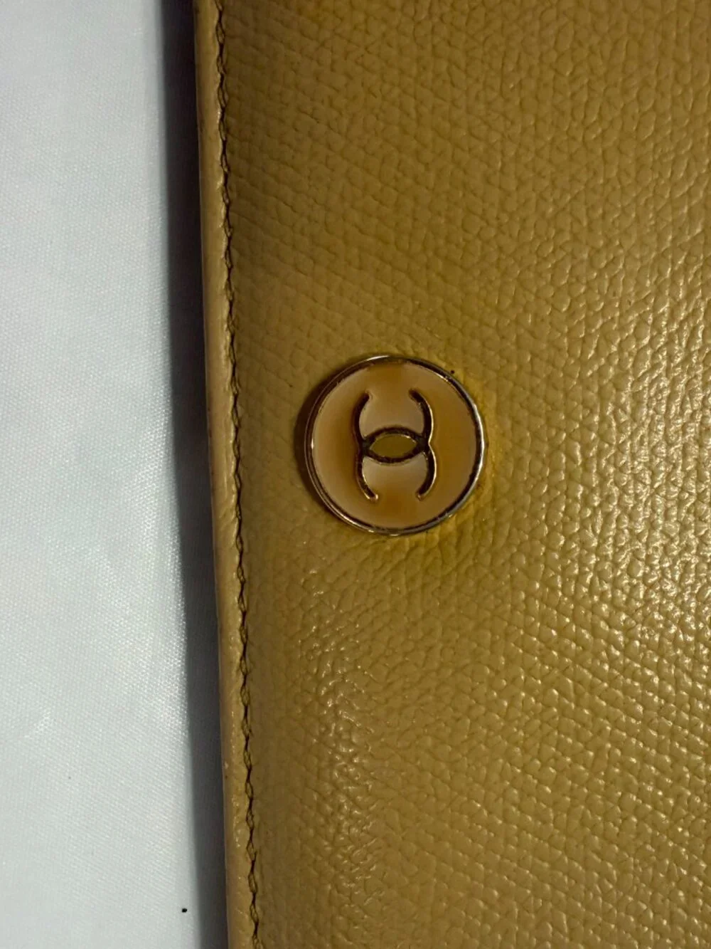 CoCo Chanel Yellow Gold Beige Wallet May 2007